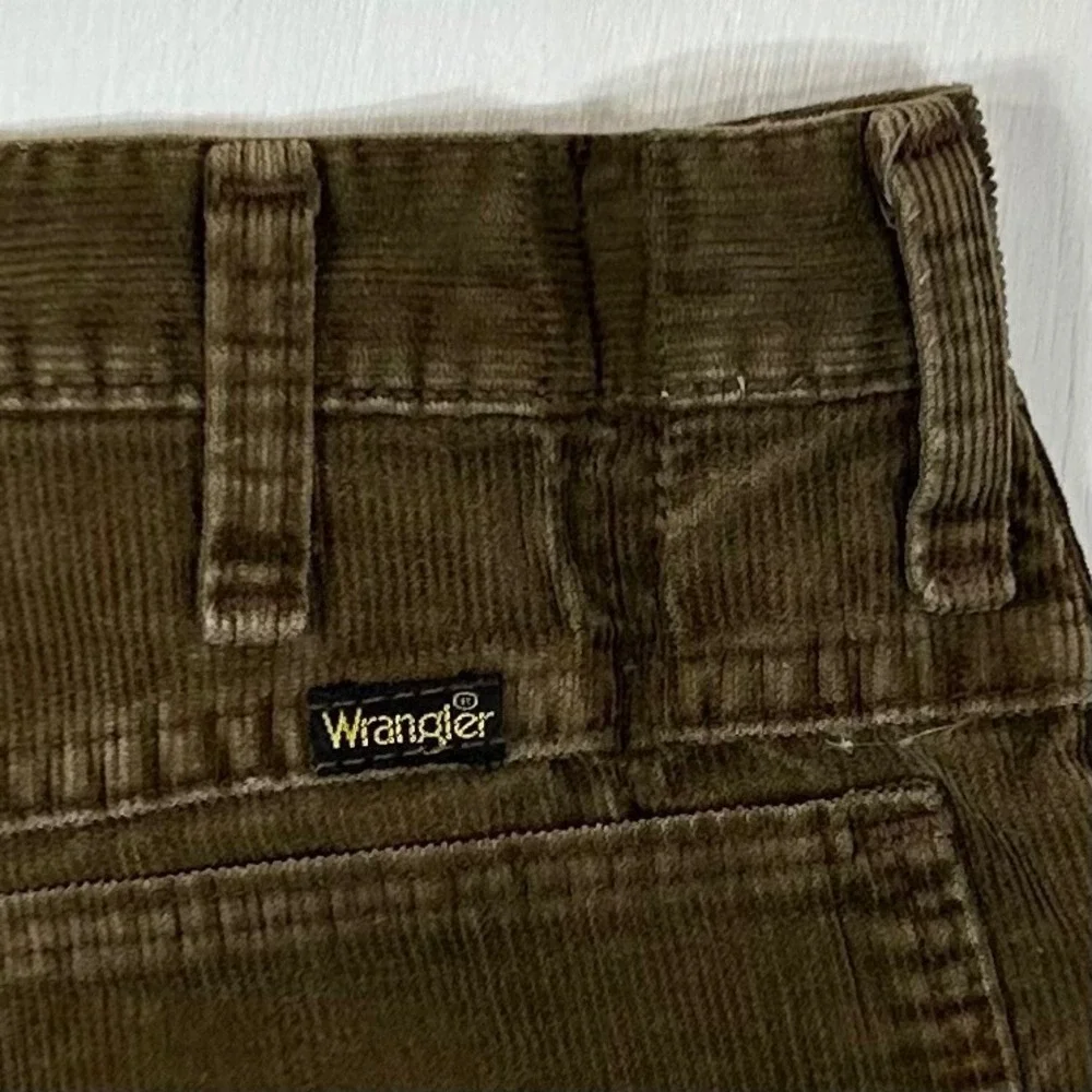 Vintage Wrangler Brown Corduroy Pants Mens 29x30 Straight Leg 7K605B